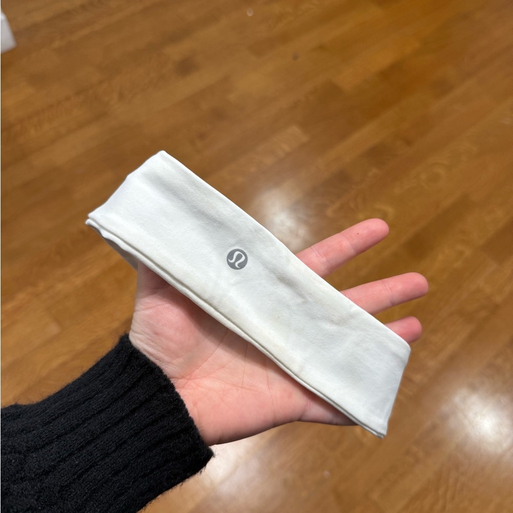 Lulu lemon white thick headband